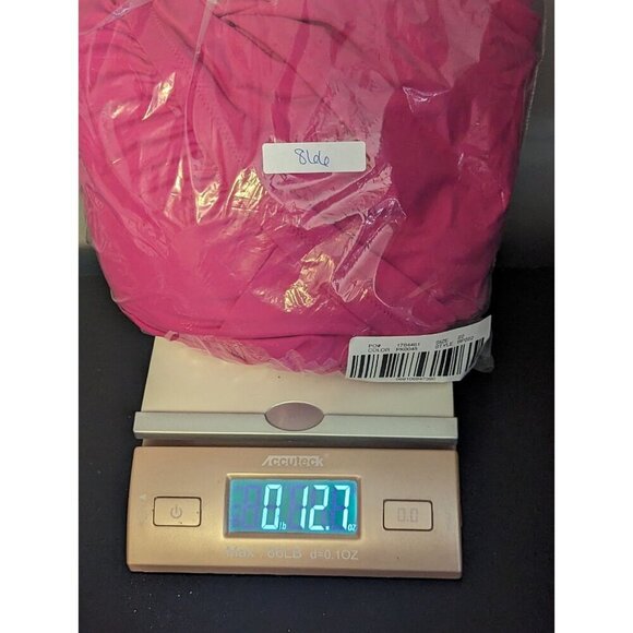 J. Crew Pink Fushia One Piece Swim Suit Ruched Ruffle V Neck Women's 22 (866) - Picture 6 of 6